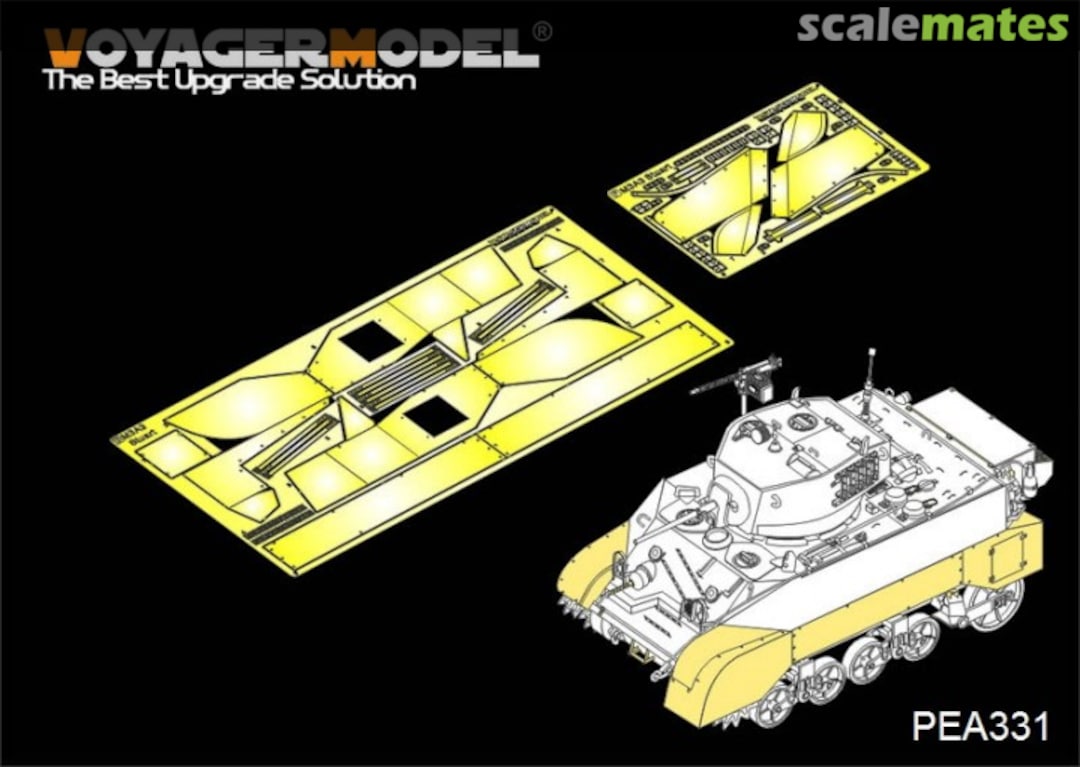 Boxart WWII US M3A3 Stuart Fenders/Side Skirts (for AFV Club) PEA331 Voyager Model