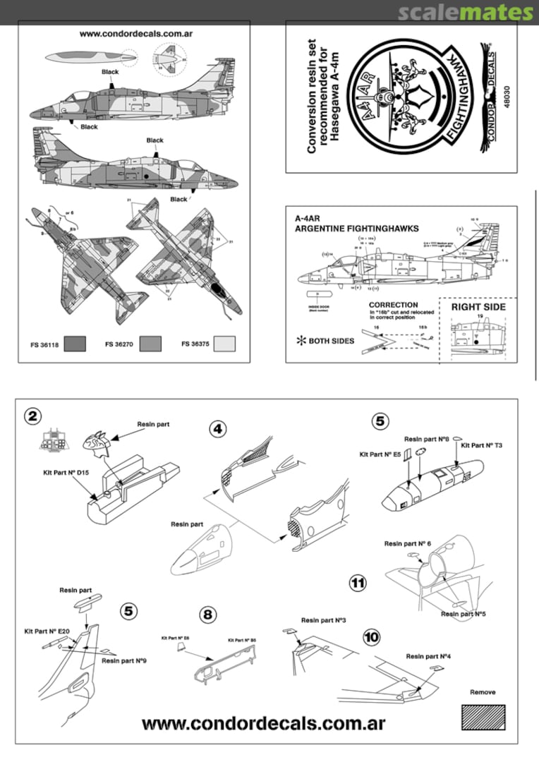 Boxart A-4AR Fighthawk 48030 Condor Decals