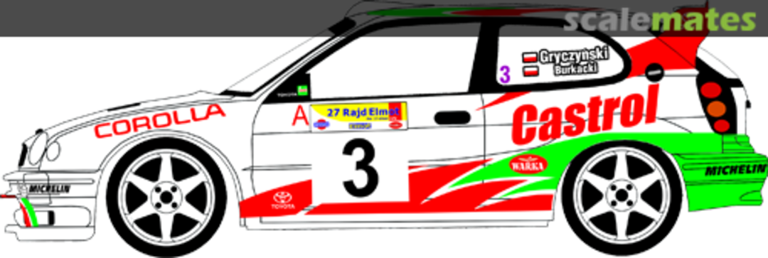 Boxart Toyota Corolla WRC (K-AM 692) "Castrol" 24067 MF-Zone