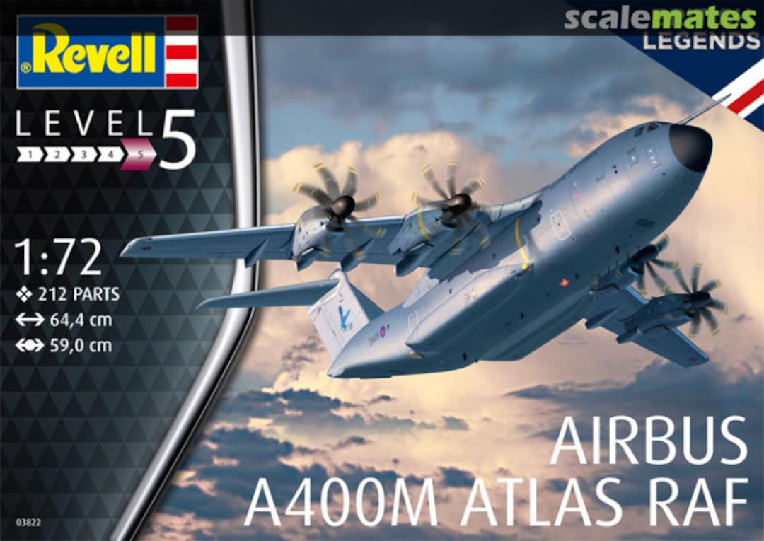 Boxart Airbus A400M Atlas RAF 03822 Revell