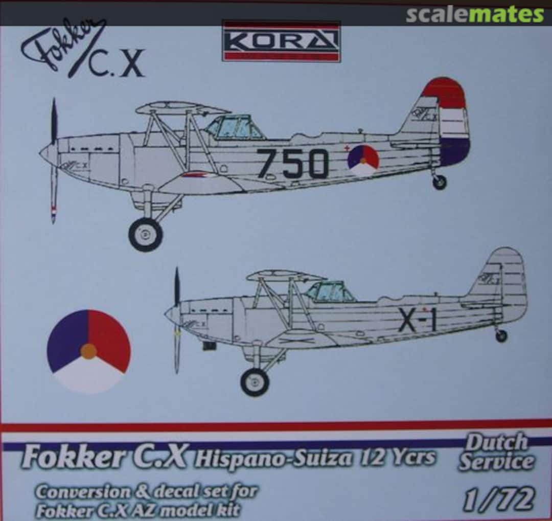 Boxart Fokker C.X C7256 Kora Models