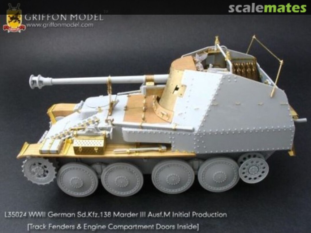 Boxart Marder III Ausf. M; Sd.Kfz.138 Initial Prod ~Dragon~ L35024 Griffon Model