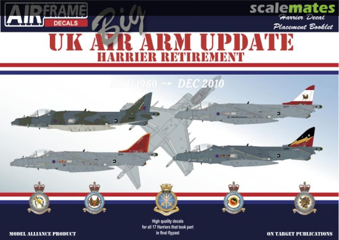 Boxart UK Air Arm Update: Harrier Retirement 1960-2010 AF-32218 AIRFRAME Decals