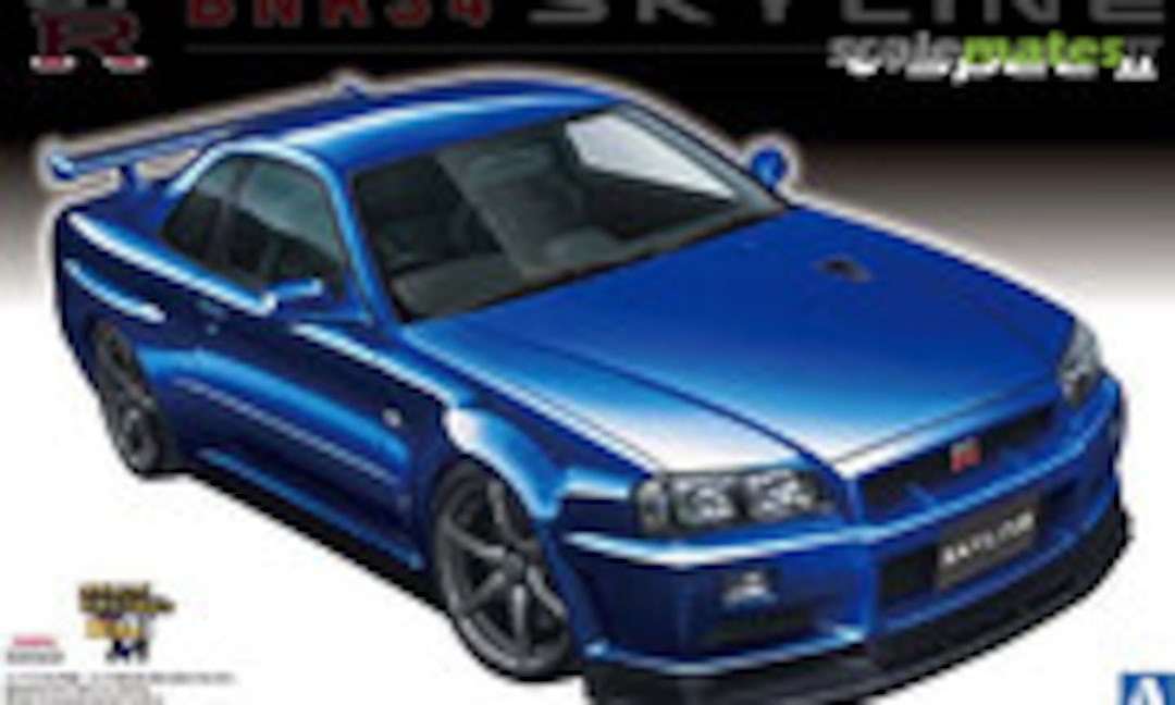 1:24 BNR34 Skyline GT-R V-spec II (Aoshima 011027)