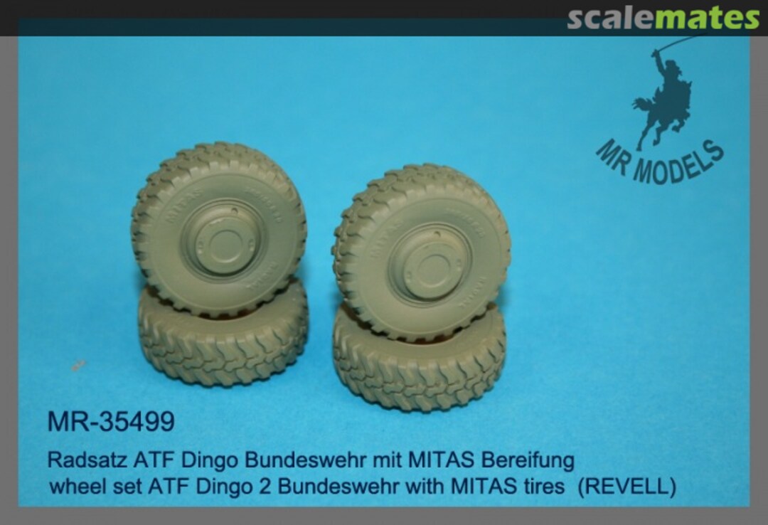 Boxart wheel set ATF Dingo 2 Bundeswehr with MITAS tires MR-35499 MR Modellbau