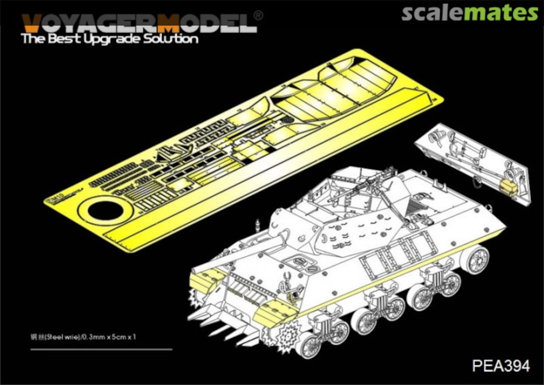 Boxart WWII US M10 Tank Destroyer Track covers & Additional Parts (Tamiya) PEA394 Voyager Model