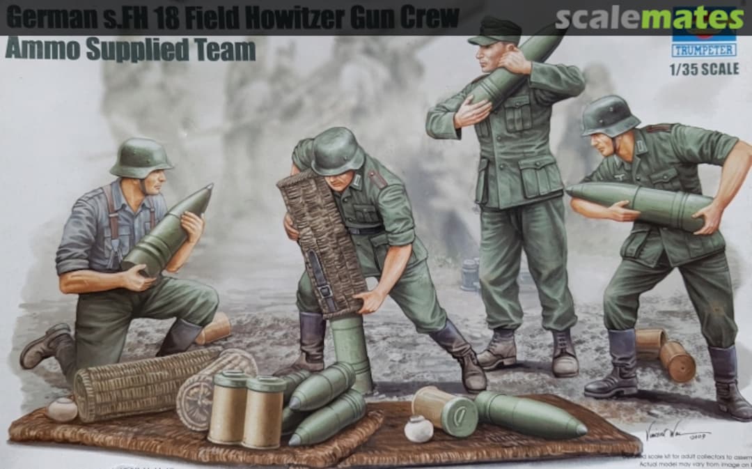 Boxart s.FH 18 Field Howitzer Gun Crew/Ammo Supplied Team 00426 Trumpeter