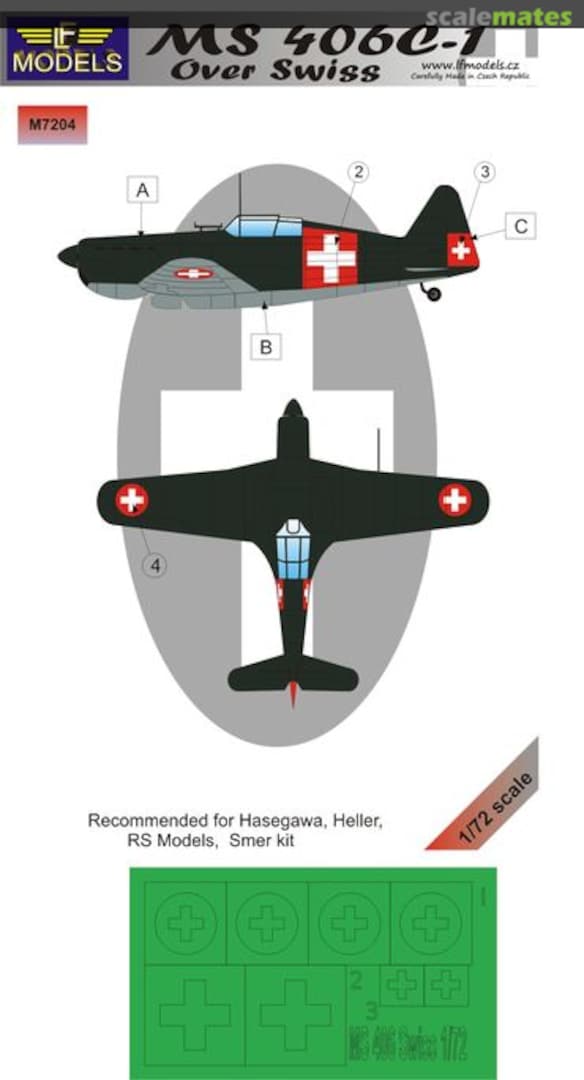 Boxart MS 406C-1 Over Swiss M7204 LF Models