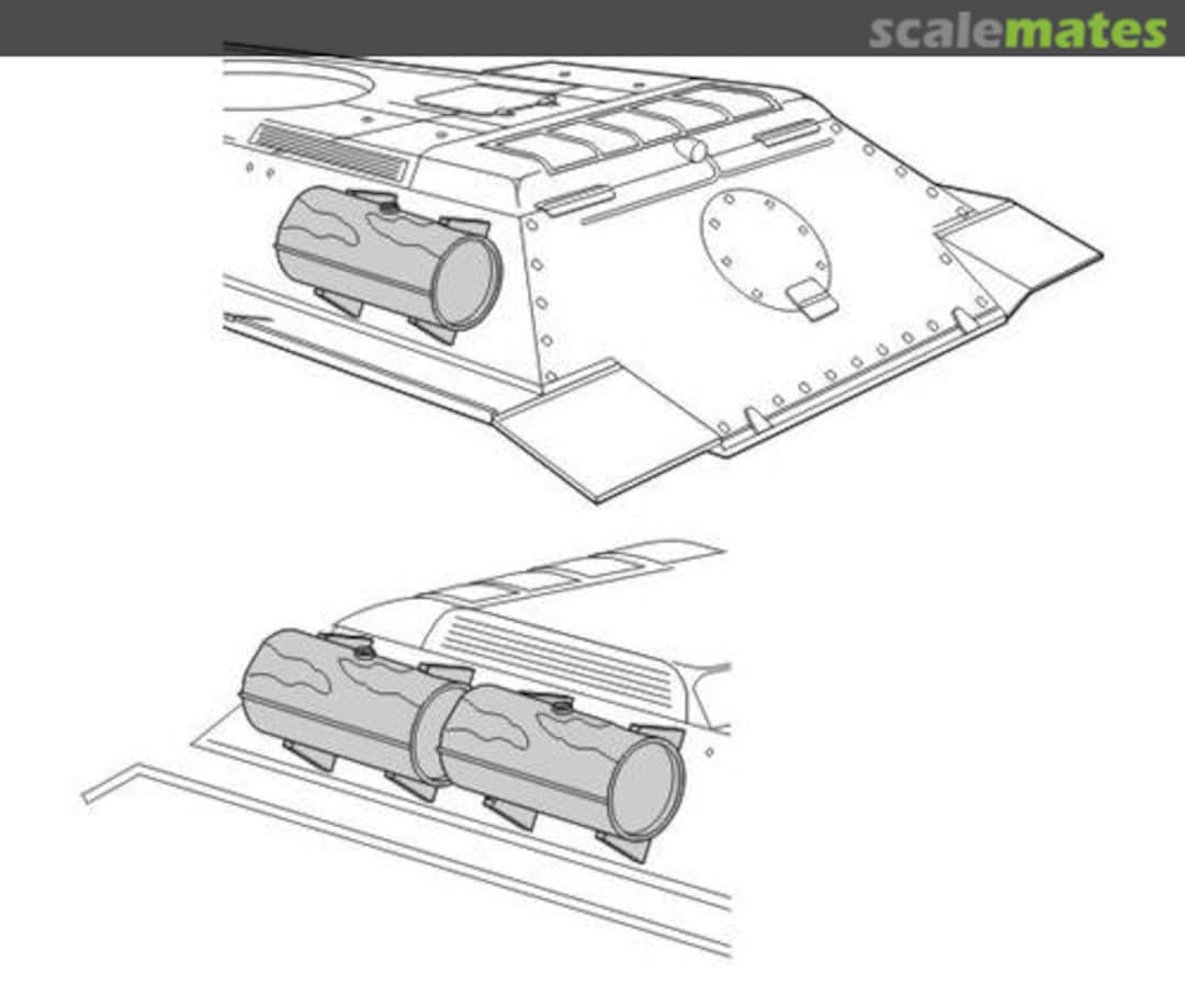 Boxart T-34/85 External fuel tanks B 72 087 CMK