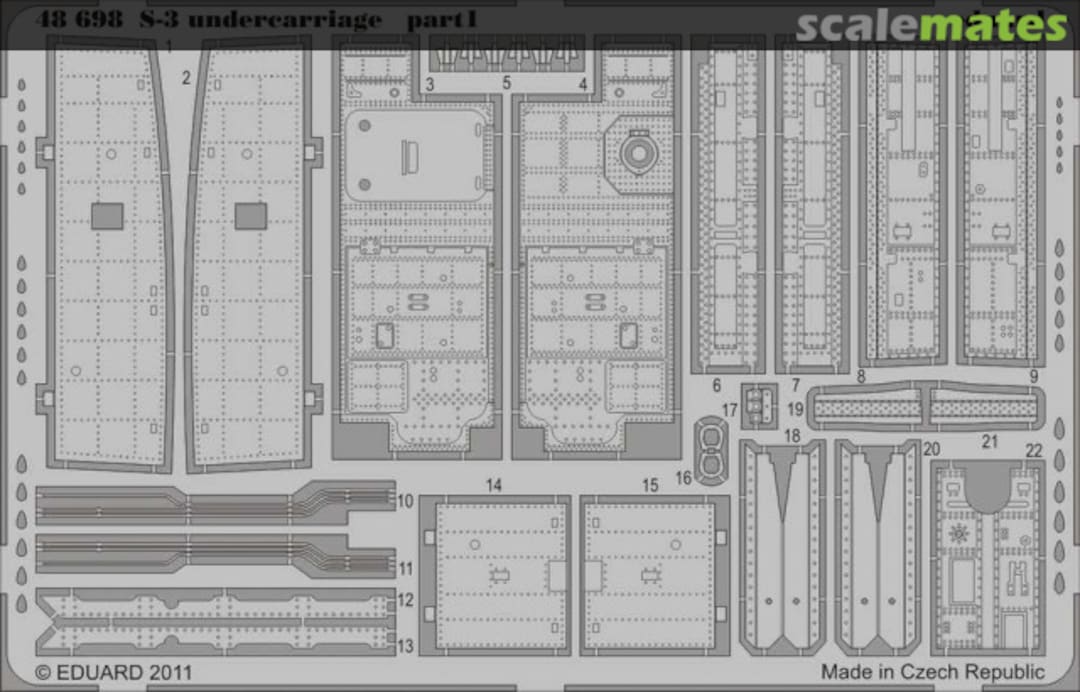 Boxart S-3 Viking Undercarriage 48698 Eduard