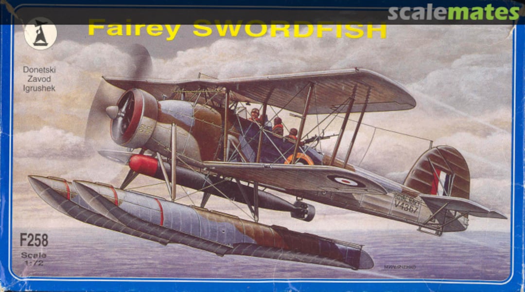 Boxart Fairey Swordfish F258 DZI Donetsk Toy Plant (ДЗИ)