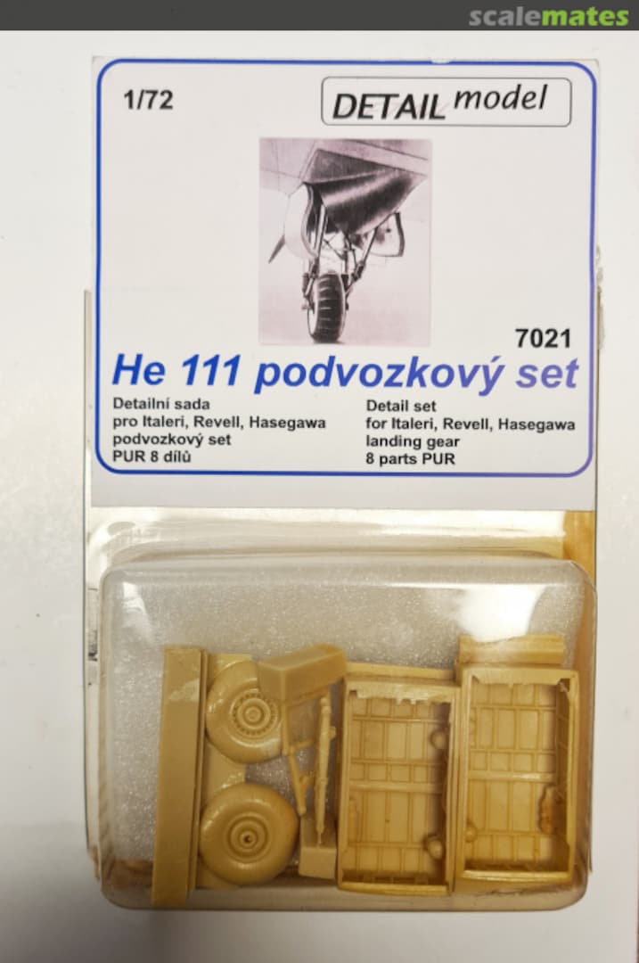 Boxart He 111 Landing gear / podvozkový set 7021 DETAIL model