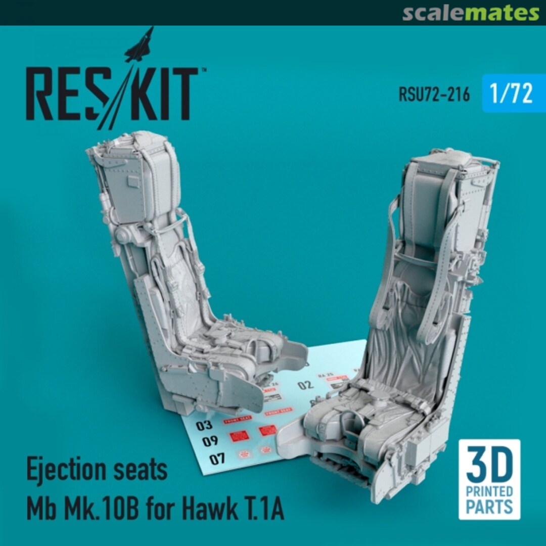 Boxart Mk.10B Ejection Seats for Hawk T.1A RSU72-0216 ResKit