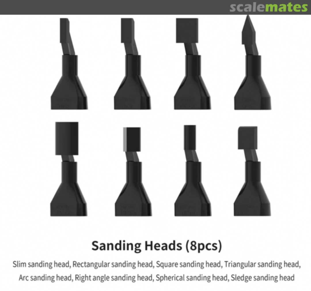 Boxart Sanding Heads 8pcs RA-10 DSPIAE