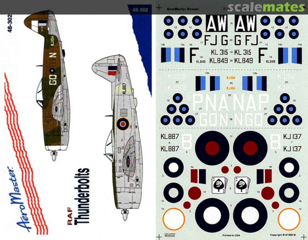 Boxart RAF Thunderbolts 48-302 AeroMaster