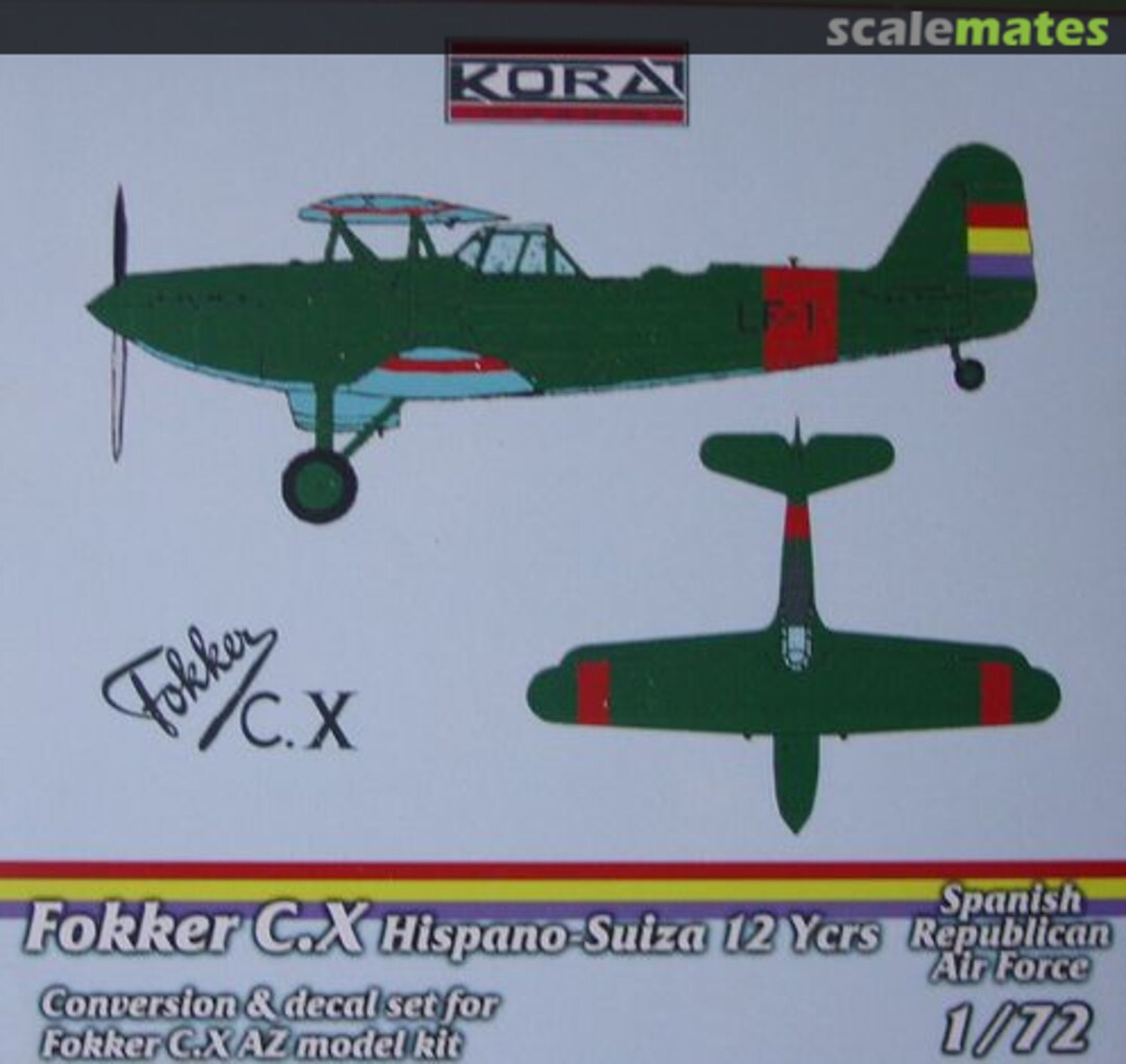 Boxart Fokker C.X C7257 Kora Models