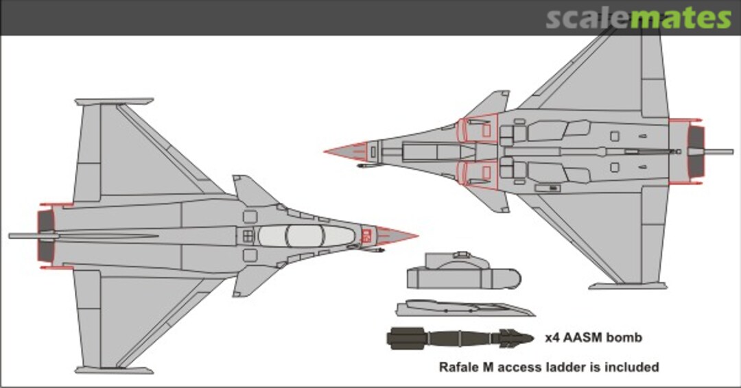 Boxart Rafale B/C/M ORA 72-08 Olimp Resin Accessories