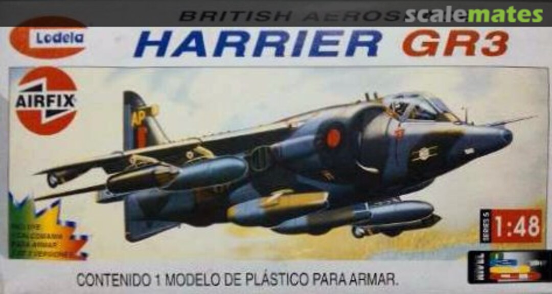 Boxart Harrier GR3  Airfix/Lodela