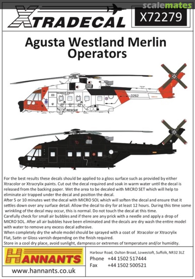 Boxart Agusta Westland Merlin Operators X72279 Xtradecal