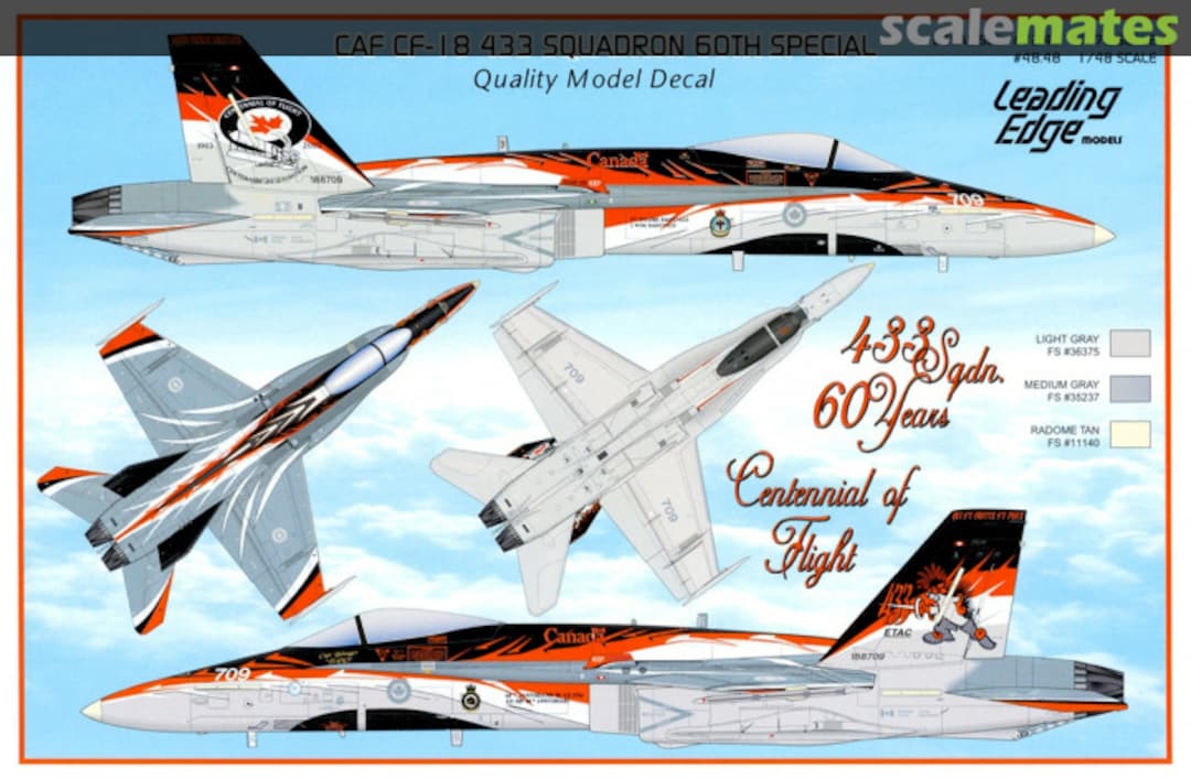 Boxart CAF CF-18 433 Squadron 60th Special 72.48 Leading Edge