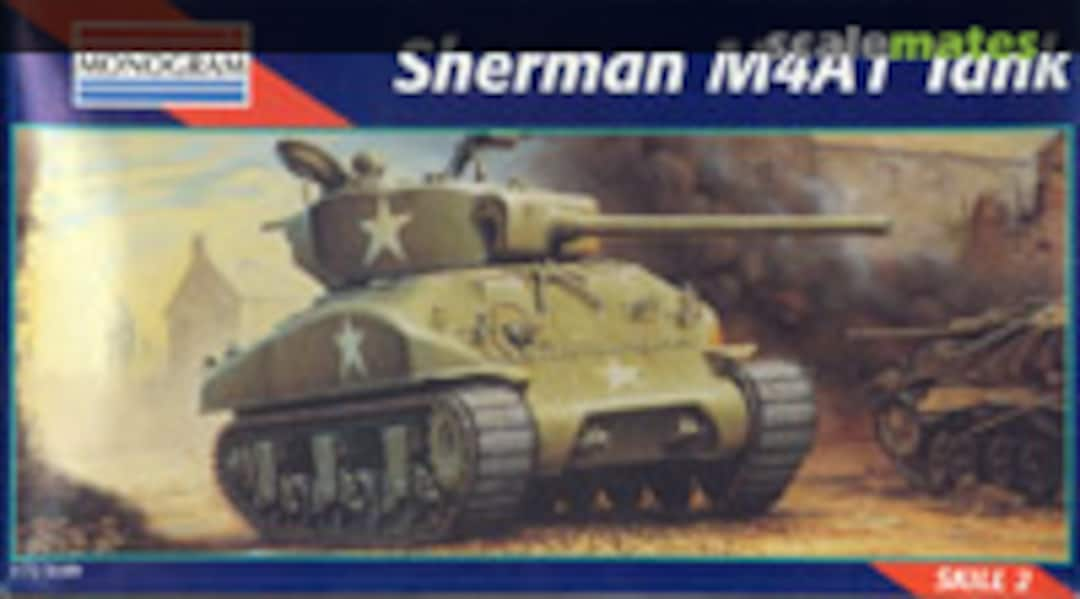 Boxart Sherman M4A1 Tank 85-2321 Monogram