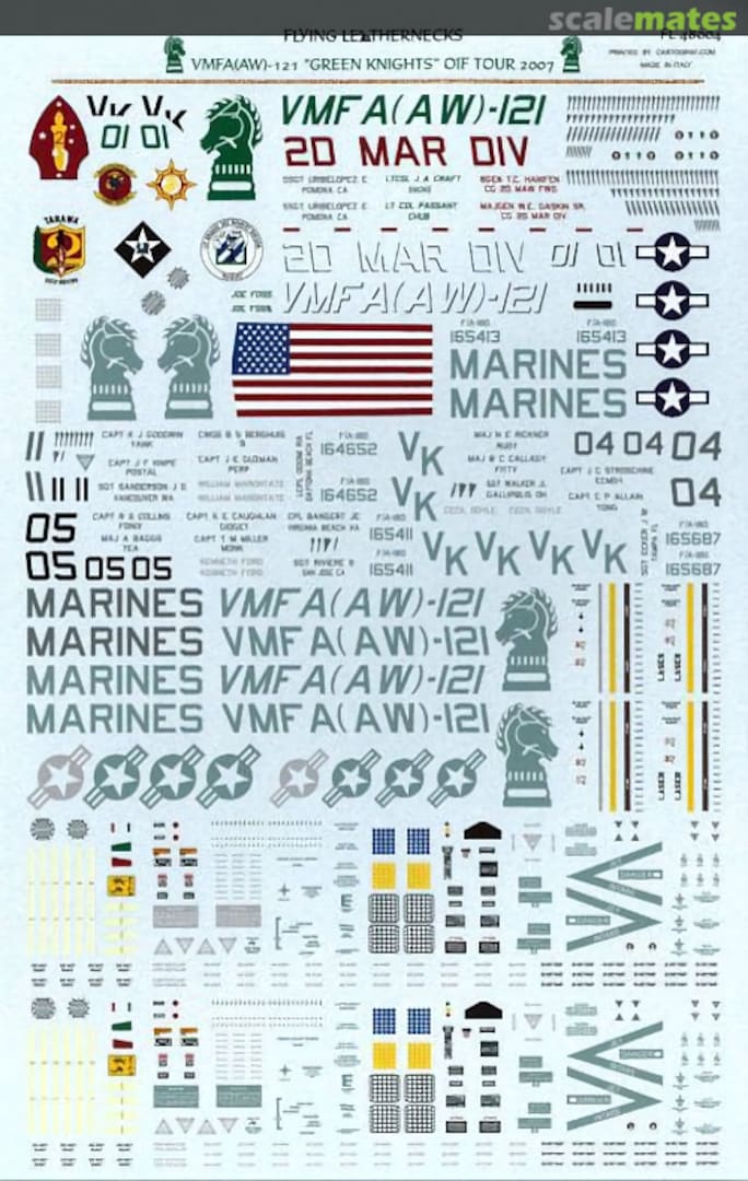 Boxart VMFA(AW)-121 "Green Knights" OIF Tour 2007 FL48004 Flying Leathernecks