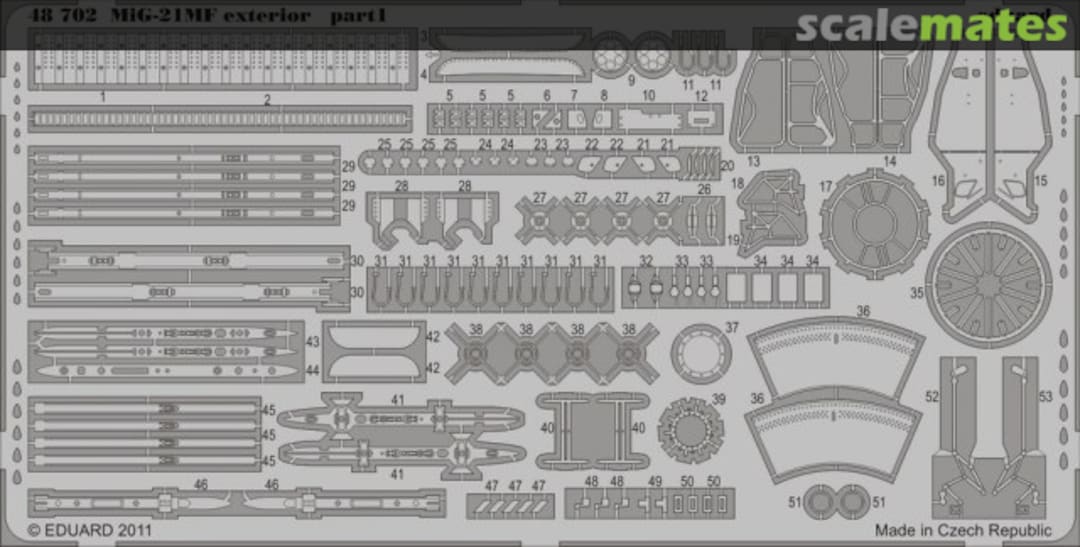 Boxart MiG-21MF Exterior 48702 Eduard