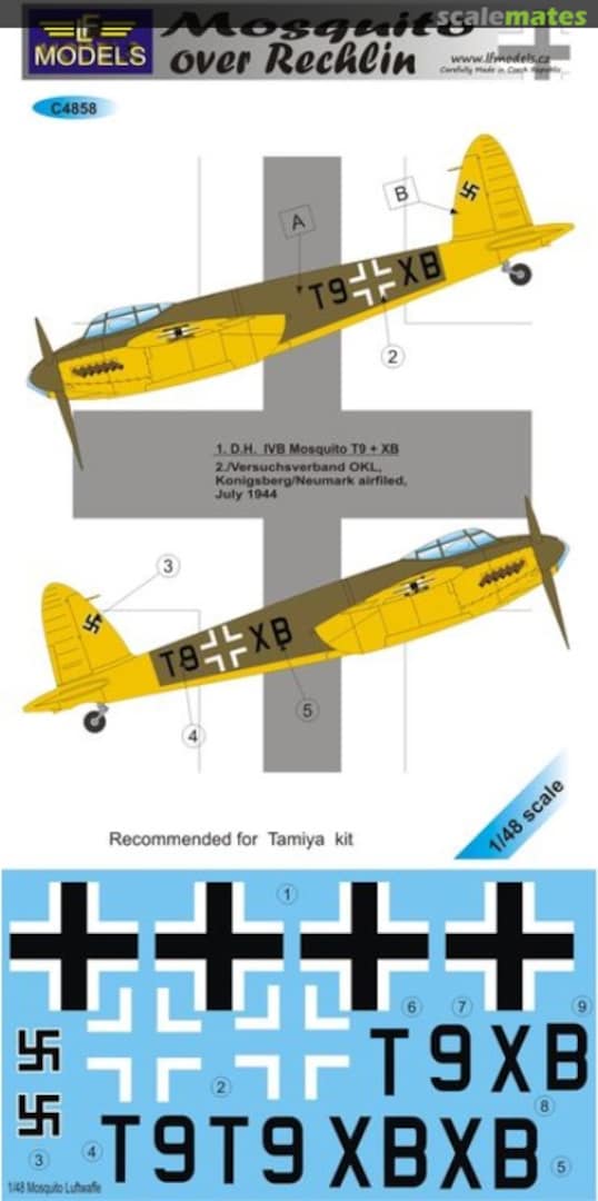 Boxart de Havilland Mosquito Mk.IVB over Rechlin C4858 LF Models