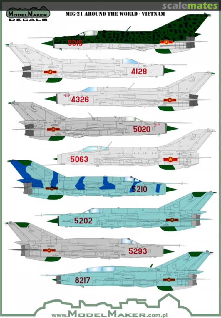 Boxart MiG-21 Around The World D48123 ModelMaker