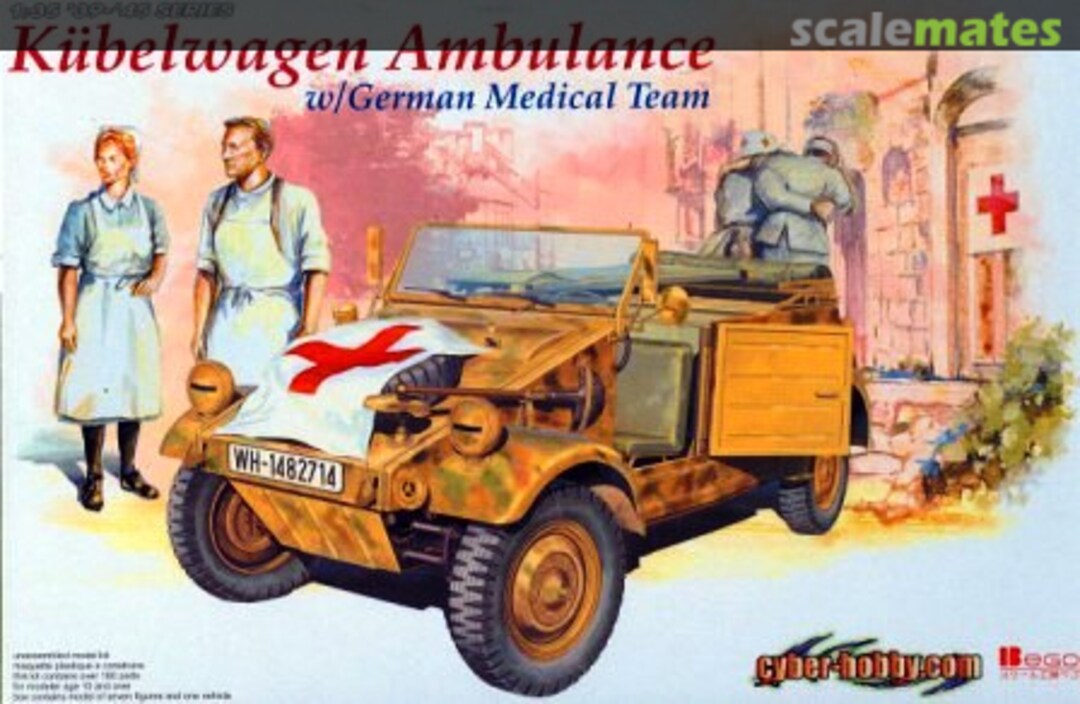 Boxart Kübelwagen Ambulance 6336 Cyber Hobby