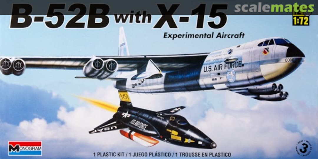 Boxart B-52B with X-15 Experimental Aircraft 85-5716 Monogram