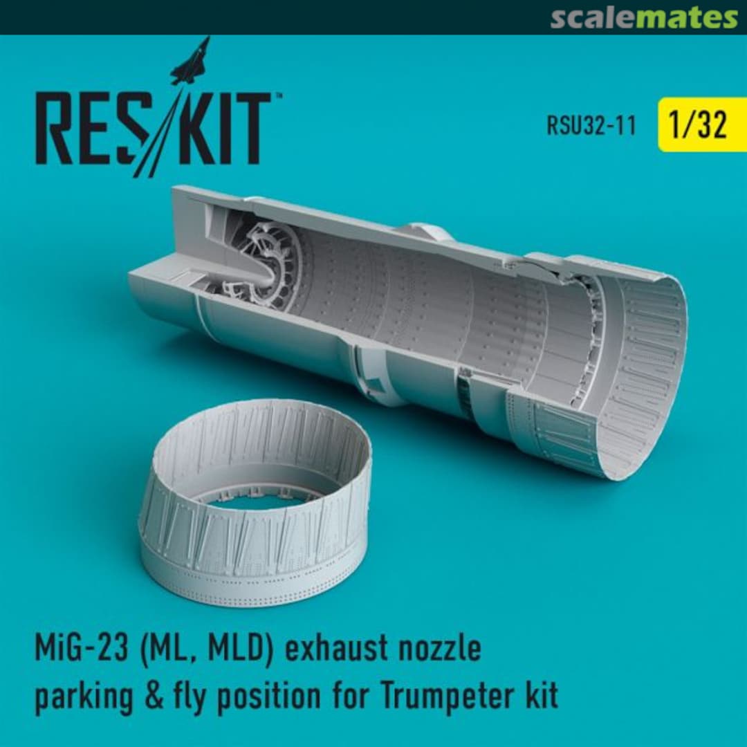 Boxart MiG-23 (ML, MLD) exhaust nozzle parking & fly position RSU32-0011 ResKit