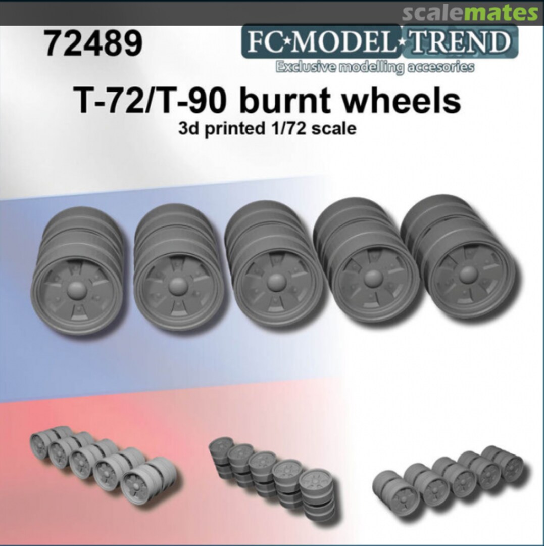 Boxart T-72 / T-90 burnt wheels 72489 FC Model Trend