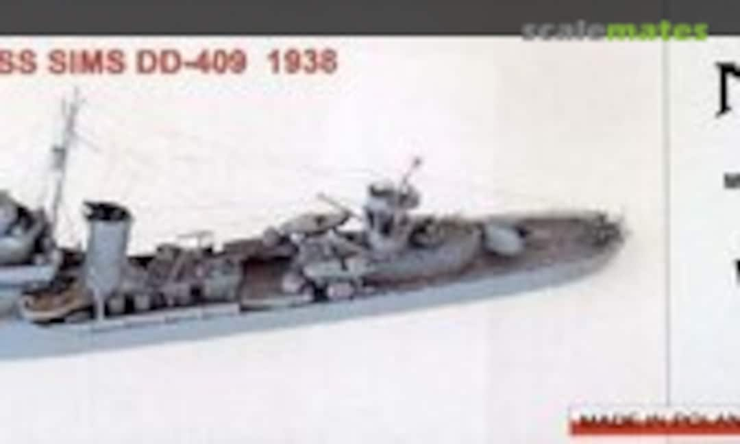 1:700 USS Sims DD-409 (Niko Model 7036)