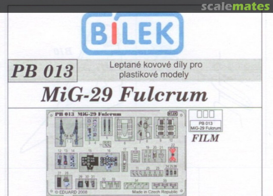 Boxart MiG-29 Fulcrum PB 013 Bilek