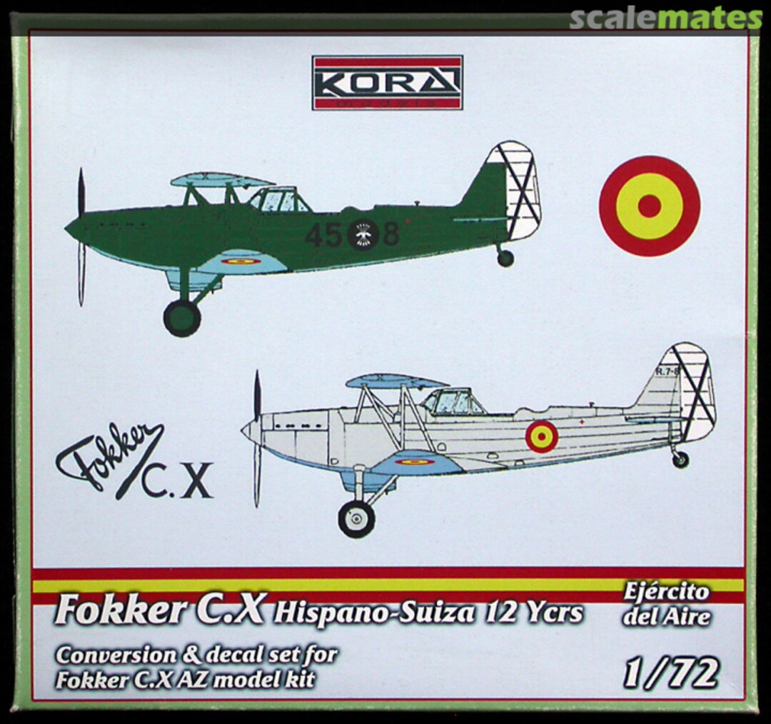 Boxart Fokker C.X C7258 Kora Models