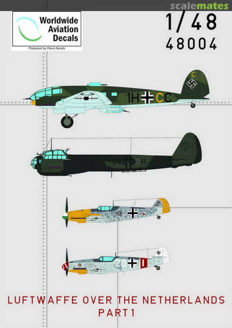 Boxart Luftwaffe Over the Netherlands 48004 Worldwide Aviation Decals