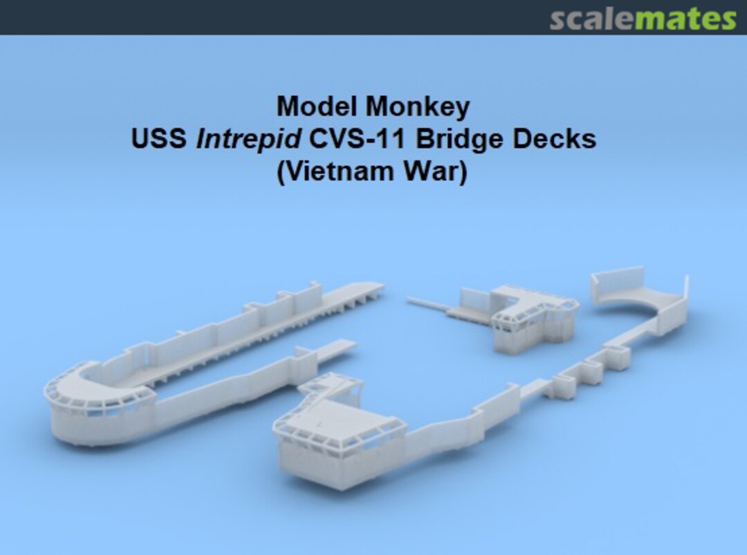 Boxart USS Intrepid CVS-11 Bridge Decks (Vietnam War) 350-CV11.Brdg Model Monkey