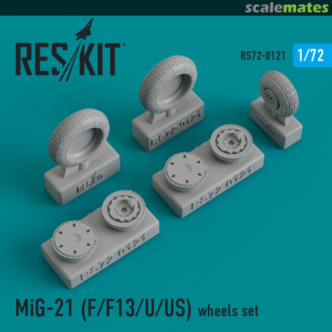 Contents MiG-21 (F/F13/U/US) wheels set RS72-0121 ResKit