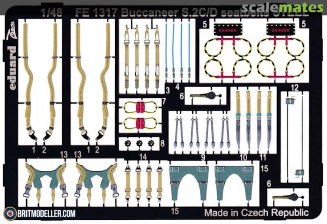 Boxart Buccaneer S.2C/D seatbelts FE1317 Eduard