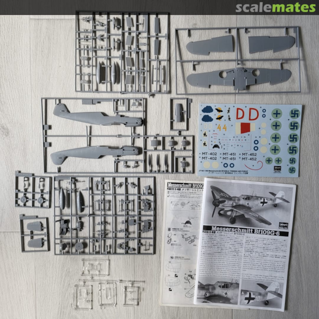 Contents Messerschmitt Bf109G-6 'Finnish Air Force' 09263 Hasegawa