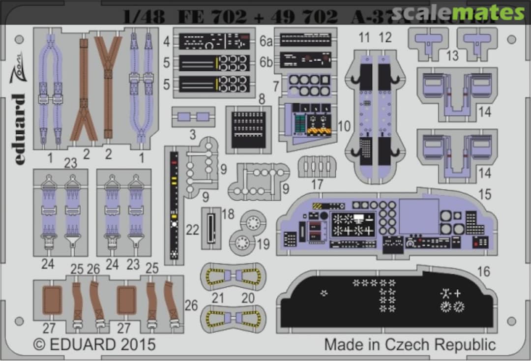 Boxart A-37A interior S.A. FE702 Eduard