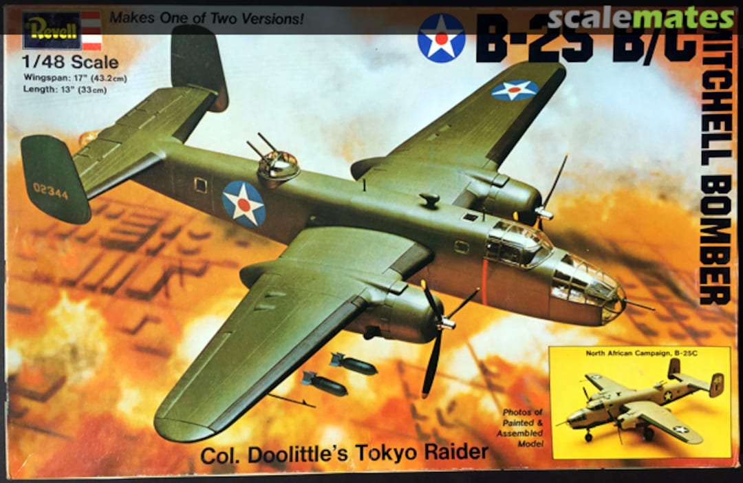 Boxart B-25 B/C Mitchell Bomber H-285:380 Revell