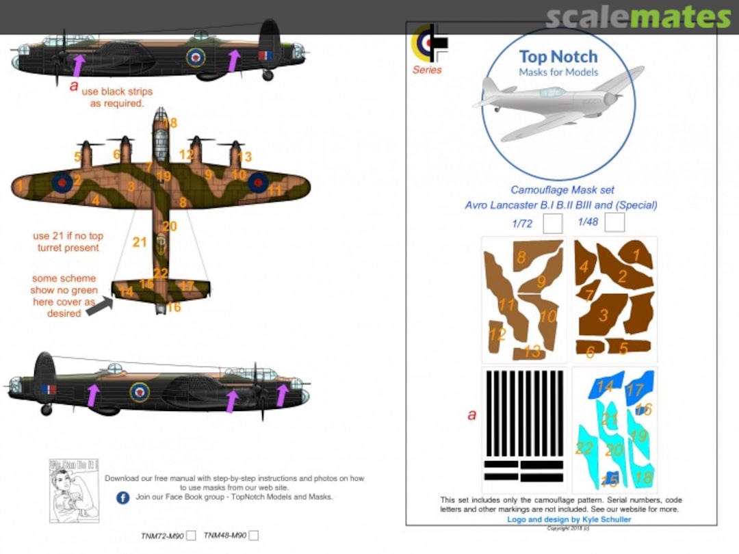 Boxart Avro Lancaster B.I, B.II, B.III and Dambuster (Special) TNM72-M90 TopNotch