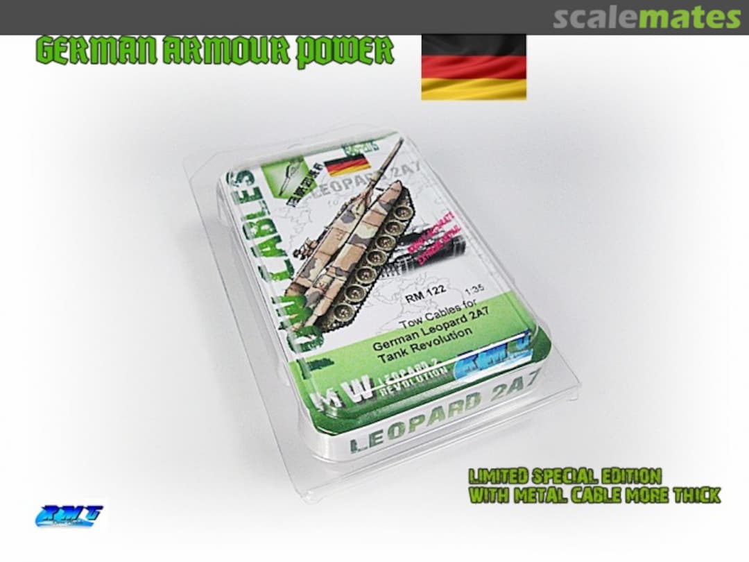 Boxart Tow Cables For German Leopard 2A7 Tank Revoluion RM122 RMG Resin Models