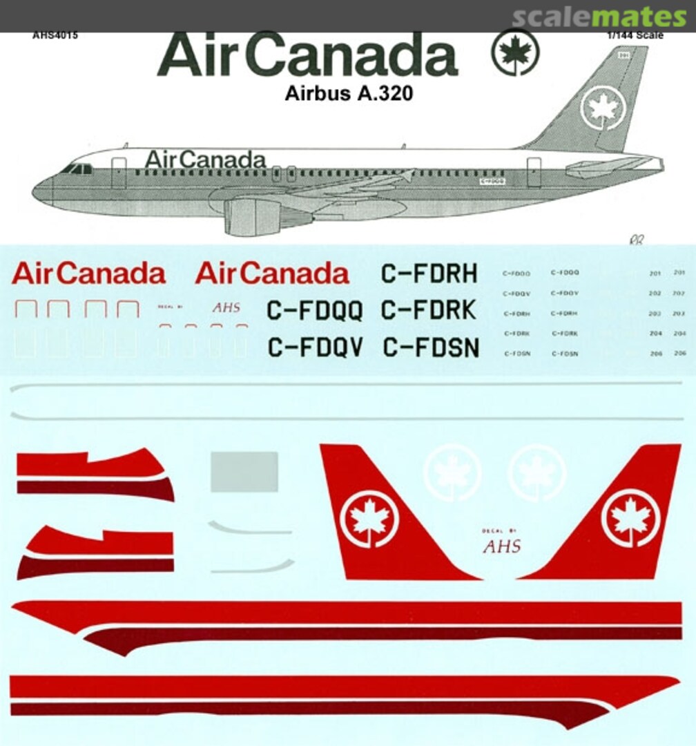 Boxart Airbus A320-200 AHS4015 Airline Hobby Supplies