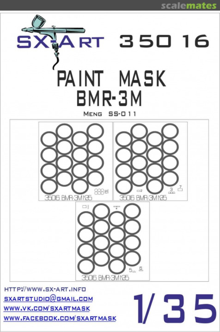 Boxart Paint mask BMR-3M 35016 SX-Art