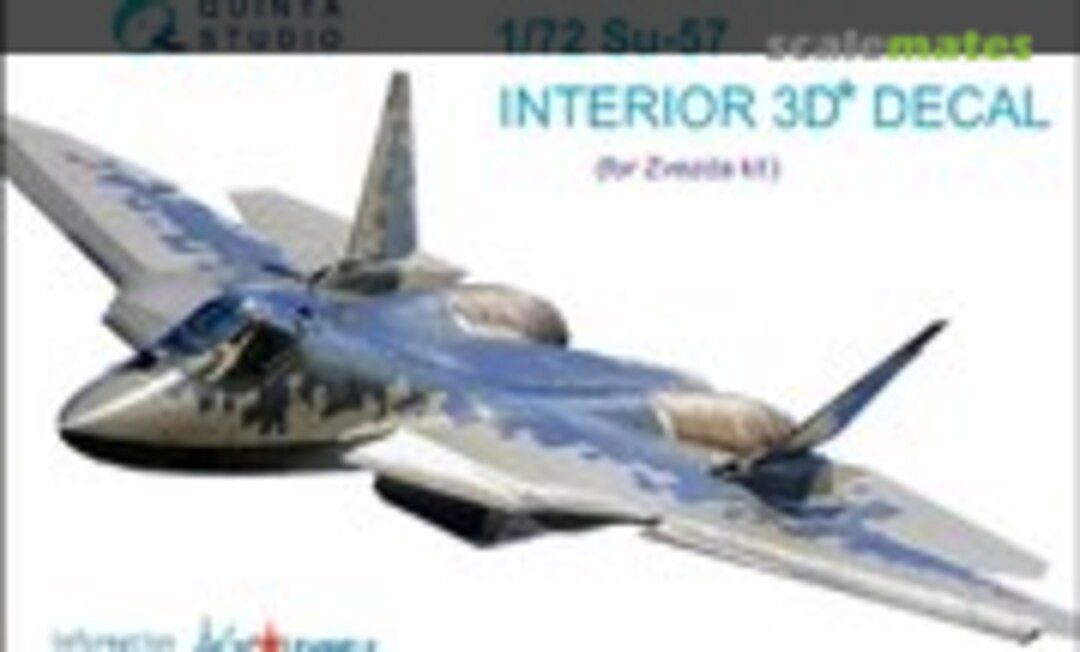 1:72 Su-57 interior 3D decals (Quinta Studio QD72004)