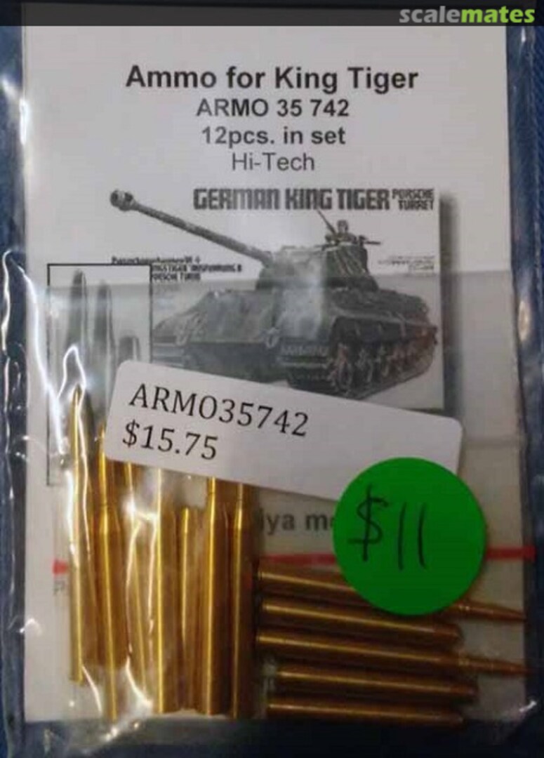 Boxart 88mm Ammo for King Tiger 35742 Armo