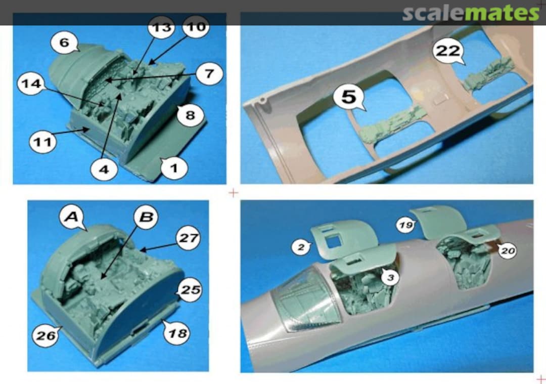 Boxart Tu-22M3 Backfire - Resin Cockpit Replacement Set C81 NeOmega